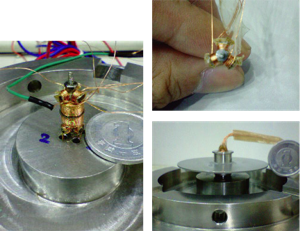 小型3極磁気軸受実験装置